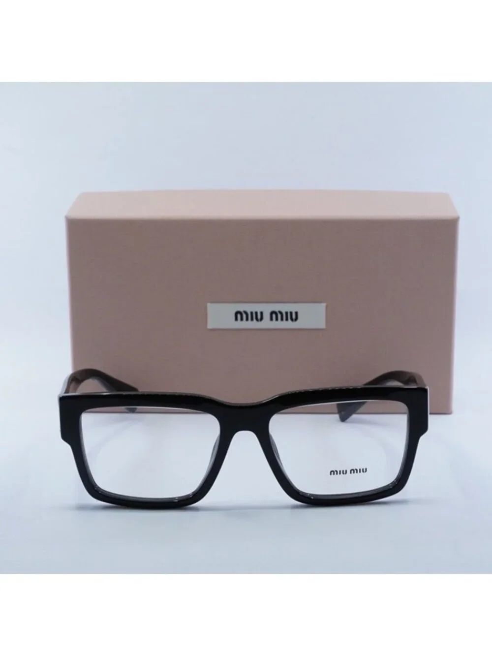 Miu Miu MU02XV 1AB1O1 Eyeglasses Black 54mm Rectangle Frame